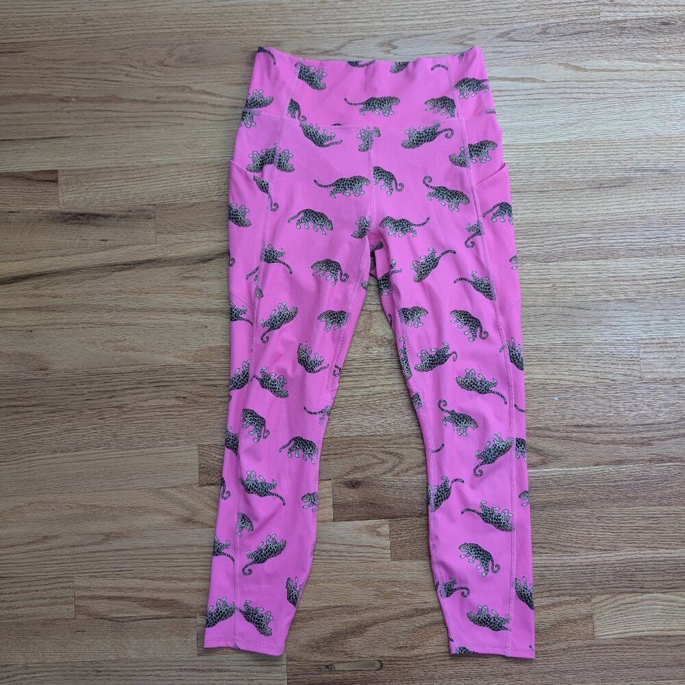Fabletics Oasis Pureluxe High-waisted 7/8 Legging - Wild Hearts - Size M - Picture 3 of 6